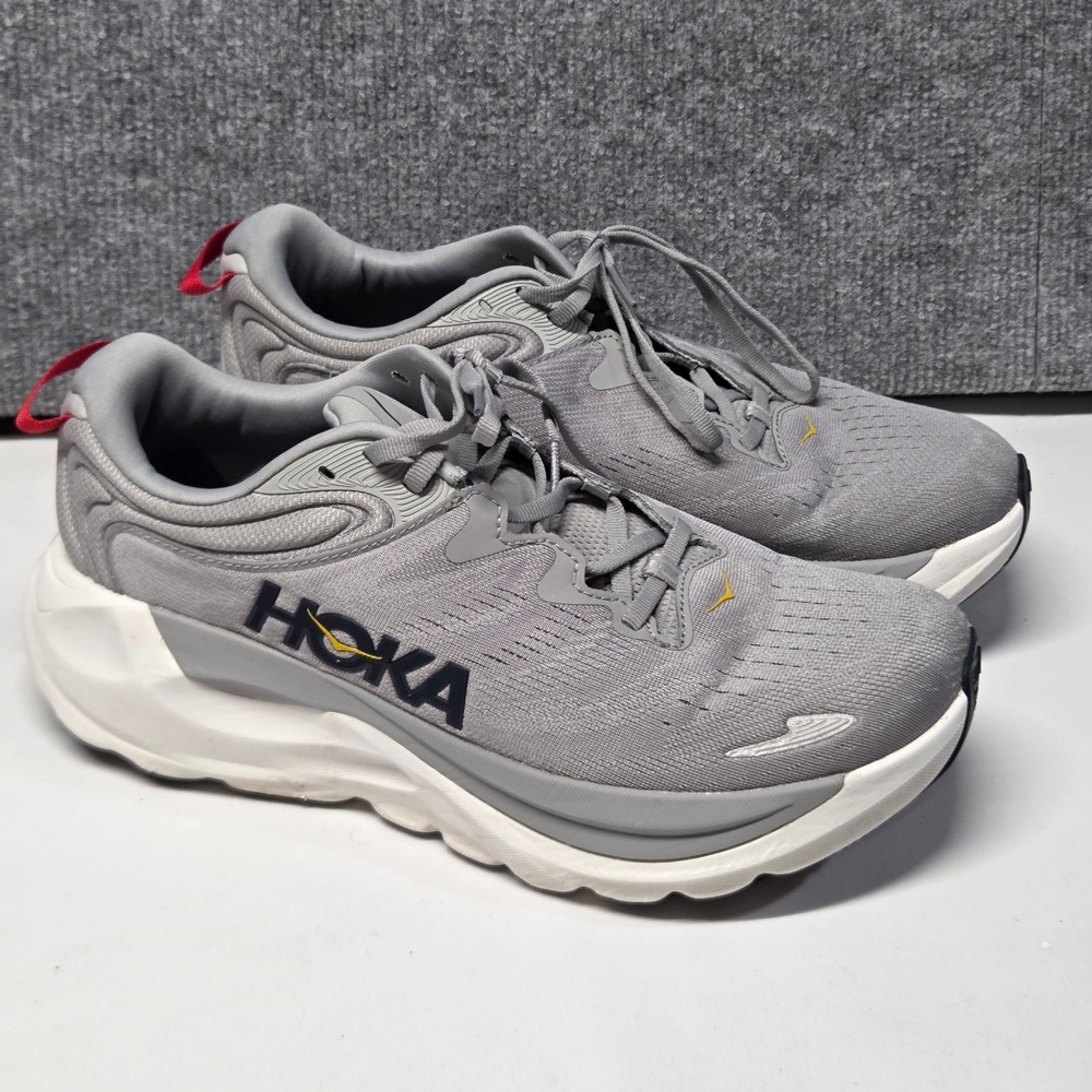Hoka Gaviota 6 Men's 8 2E Wide Gray Running Shoes Stability Cushioned Sneakers